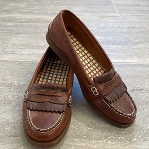 Brown Leather Sperry Top-Siders, Size 8.5